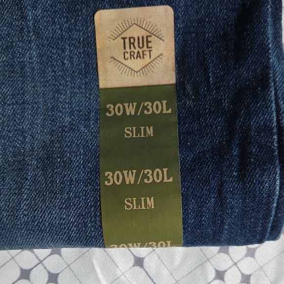 True Craft Men's Dark Blue Denim Jeans - Picture 4 of 10